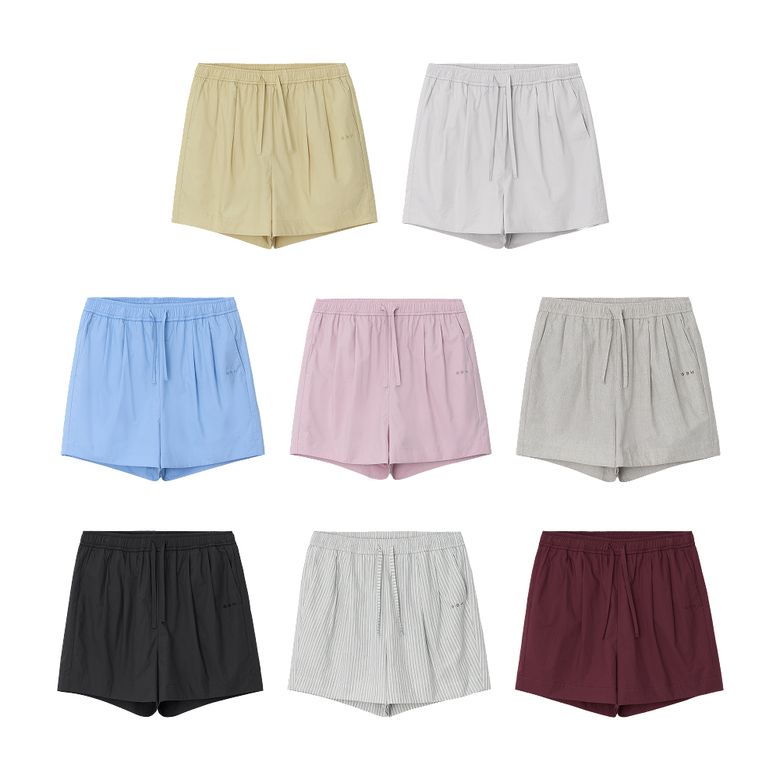 PAJAMAS SHORT PANTS (8 COLORS 4 SIZES) 순면 파자마 반바지 단품 남녀공용 (S90-XL105)