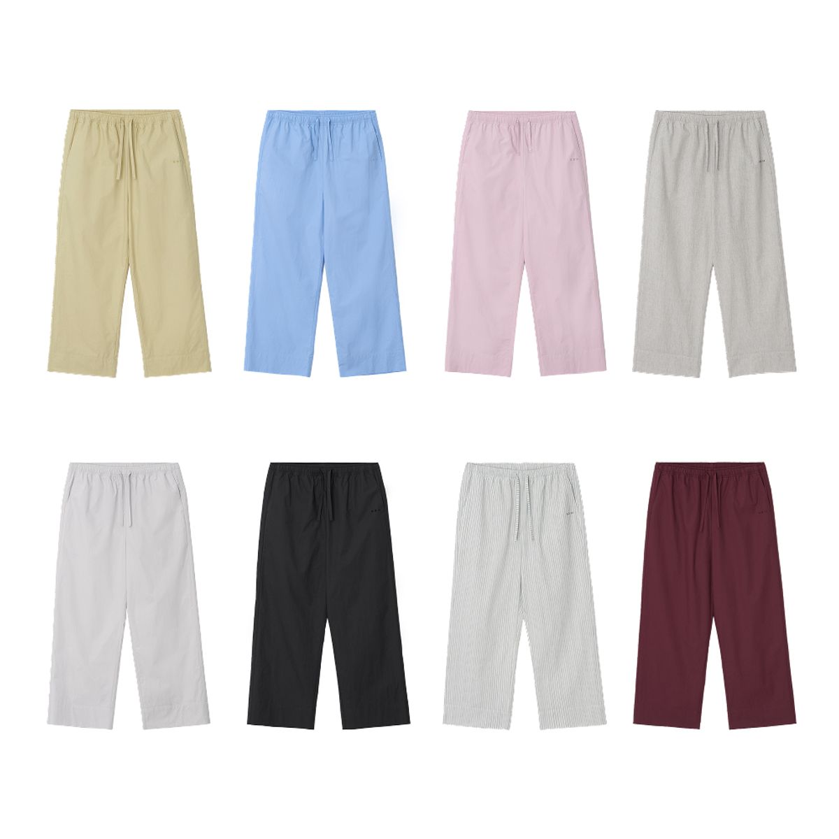 지비에이치 홈(GBH HOME) PAJAMAS LONG PANTS (8 COLORS 4 SIZES) 순면 파자마 긴바지 단품 남녀공용 (S90-XL105)