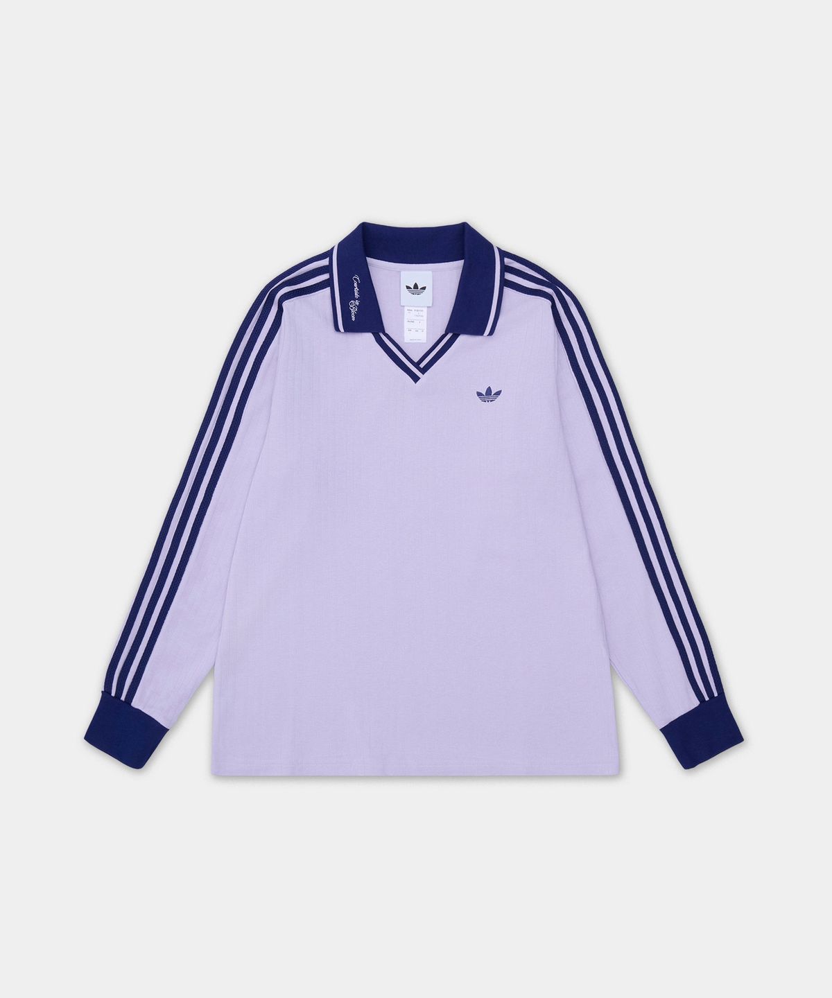 아디다스(ADIDAS) 롱 슬리브 폴로 셔츠 - 실버다운 / KY5733