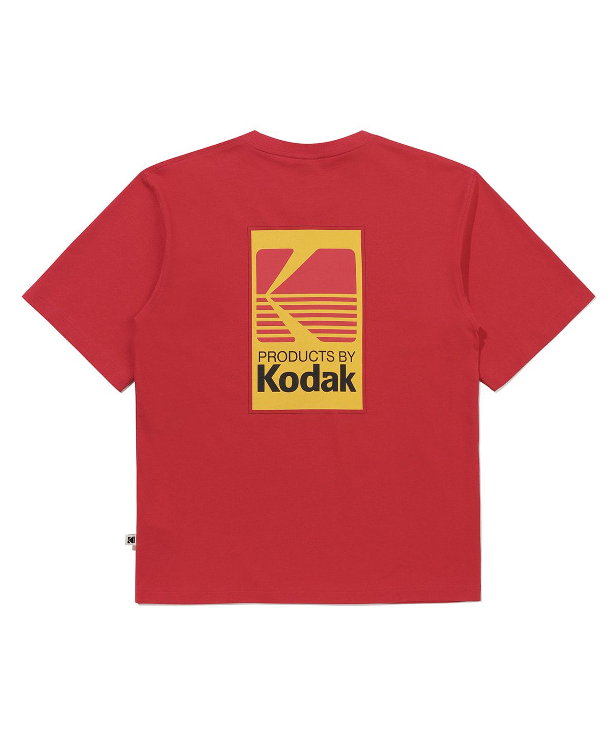 코닥(KODAK) 빅로고 컬러 반팔 티셔츠 RED