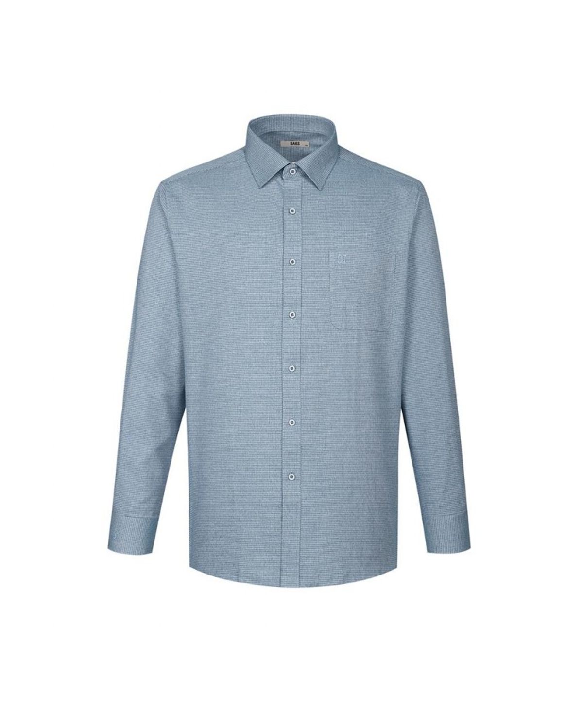 닥스셔츠(DAKS SHIRTS) 노케어 코튼혼방 마이크로 드레스셔츠 레귤러핏 그린_DLA2SHDL126E1