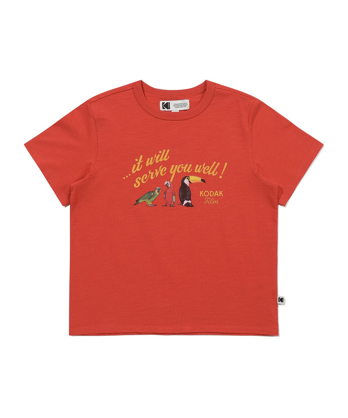 코닥 키즈(KODAK KIDS) RGB 소로나 아트웍 반팔 티셔츠 키즈 RED