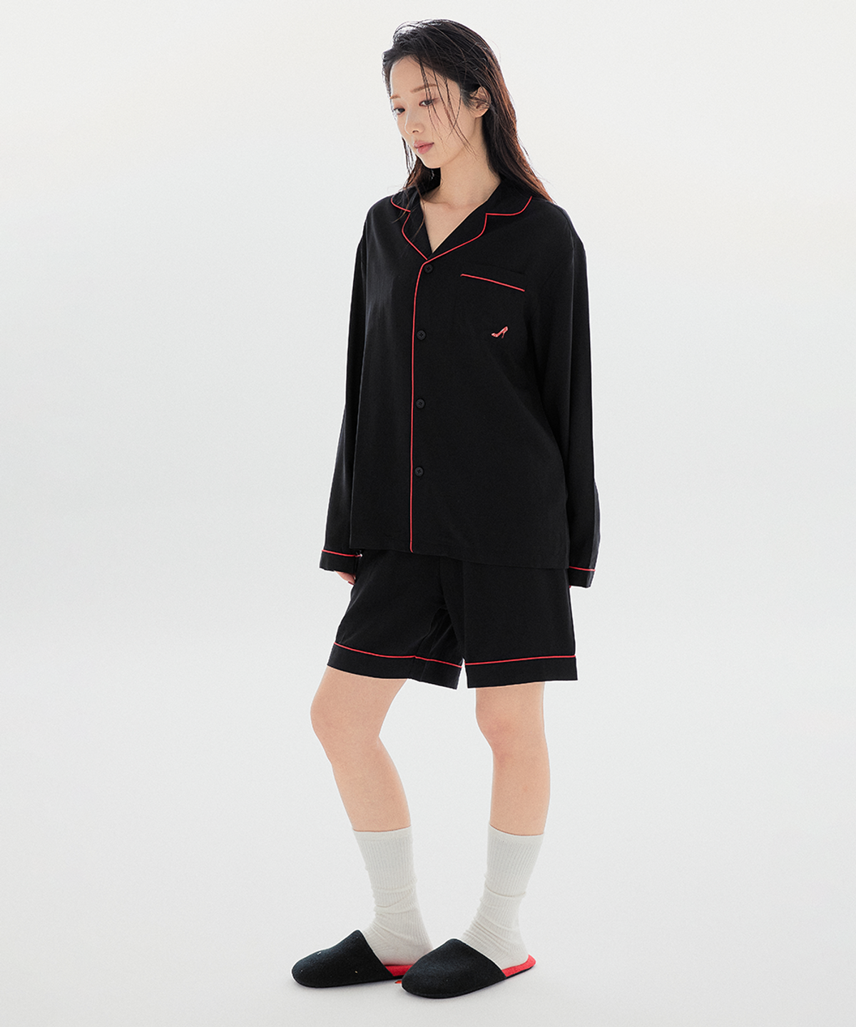 스파오(SPAO) [악마는 프라다를 입는다] 파자마(BLACK)_SPPPG25U19