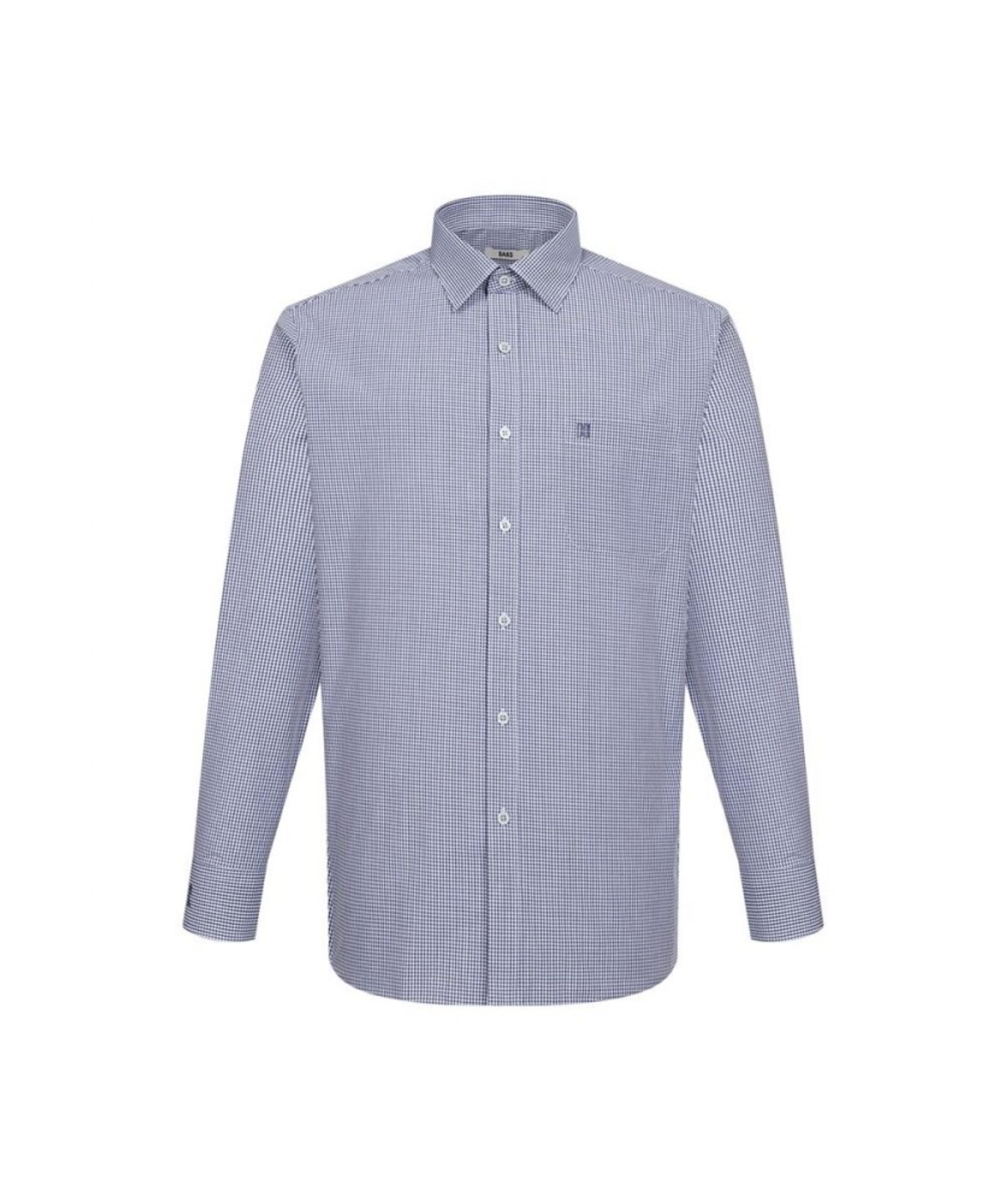 닥스셔츠(DAKS SHIRTS) 스몰체크 드레스셔츠 레귤러핏 네이비_DLP2SHDL121N1