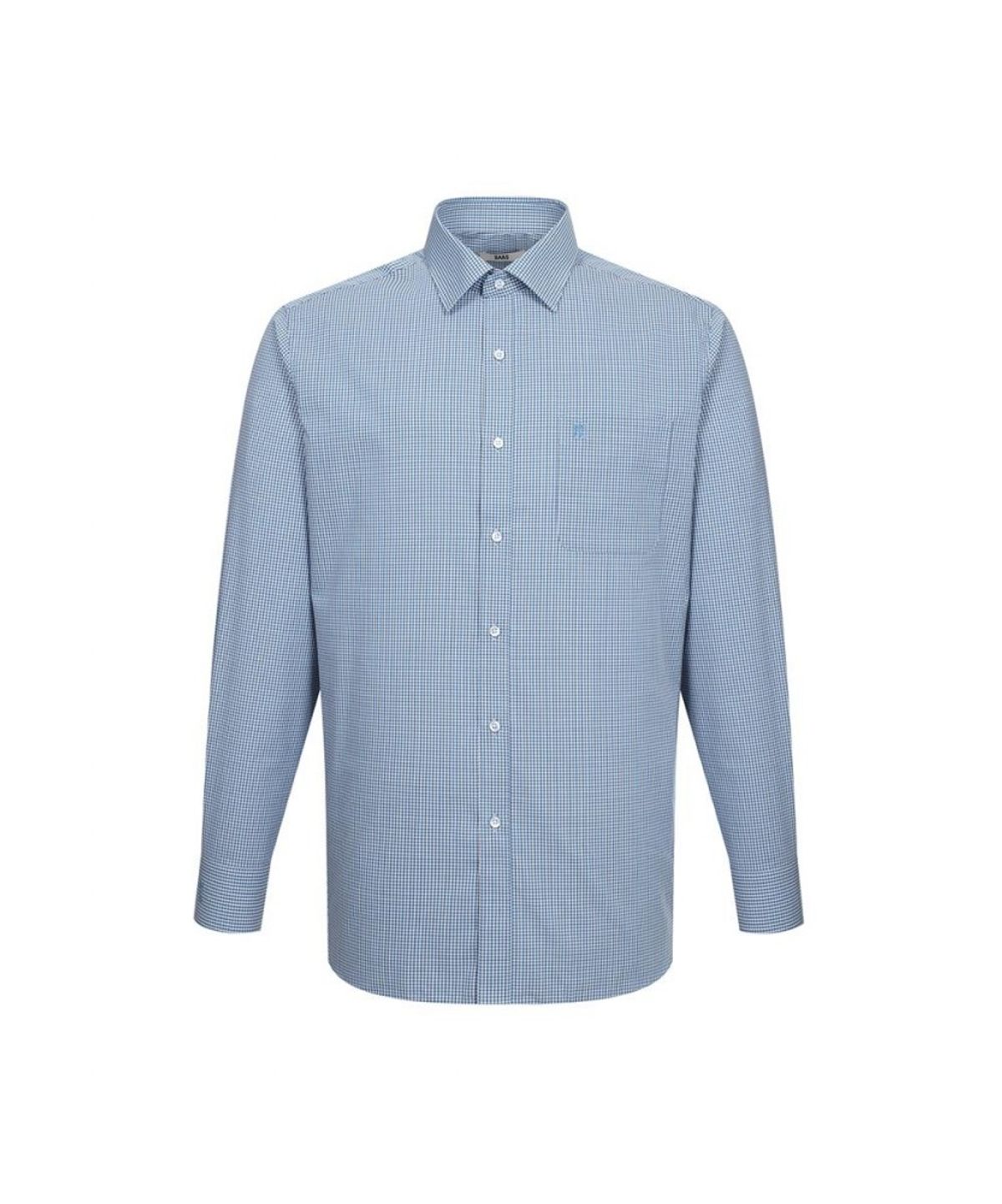 닥스셔츠(DAKS SHIRTS) 스몰체크 드레스셔츠 레귤러핏 블루_DLP2SHDL122B1