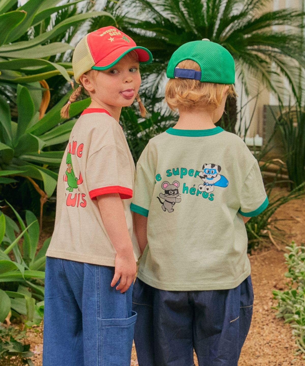 로토토베베(ROTOTOBEBE) 싱글 링거 티셔츠 그린 RO6BCTS07E2