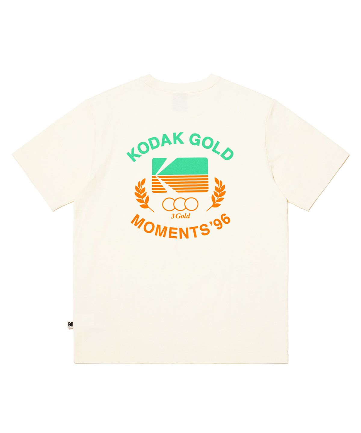 코닥(KODAK) 골드모먼트 코튼 그래픽 반팔 티셔츠 BEIGE