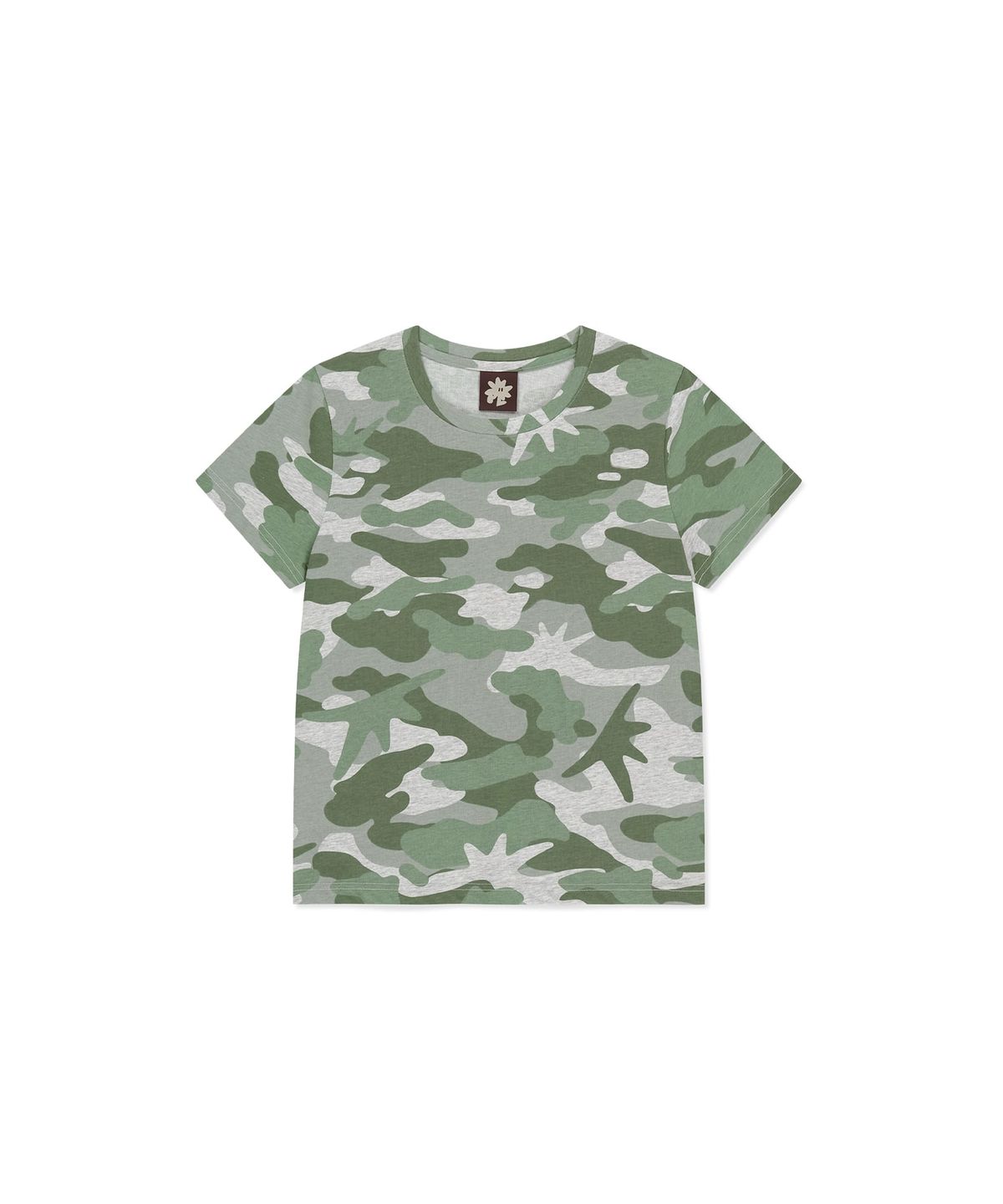 썬러브투어(SUNLOVETOUR) W Camo Tee Olive