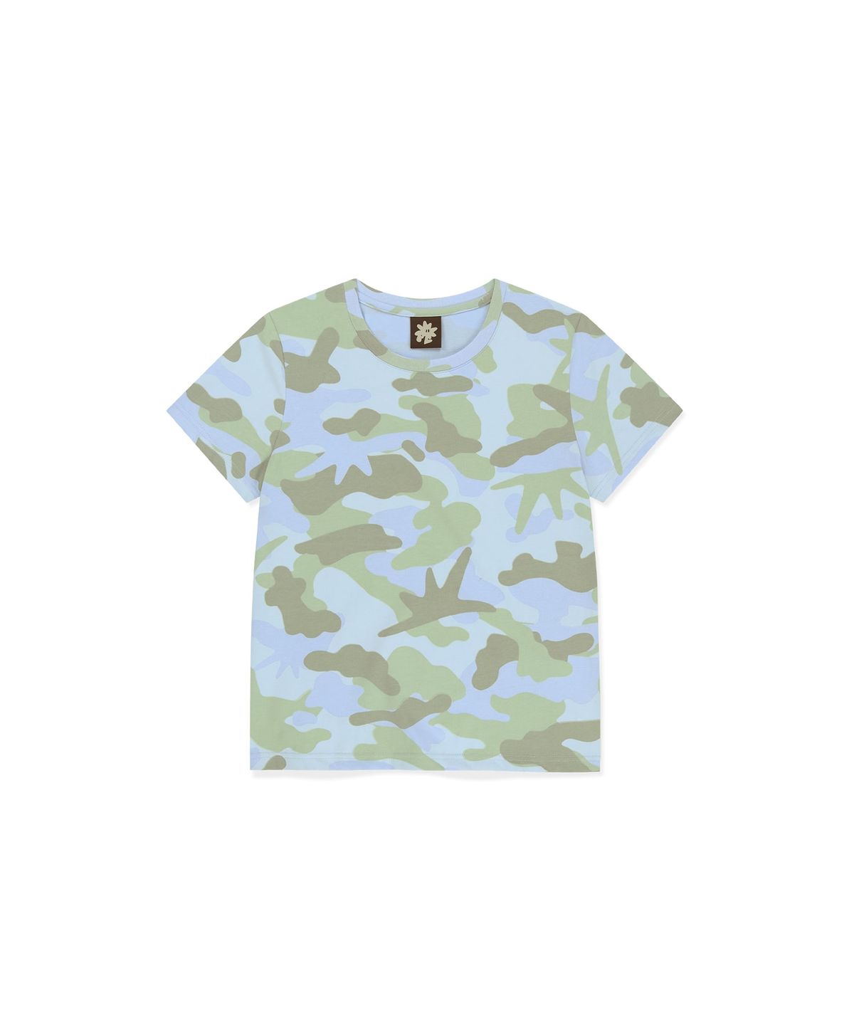 썬러브투어(SUNLOVETOUR) W Camo Tee Light Blue