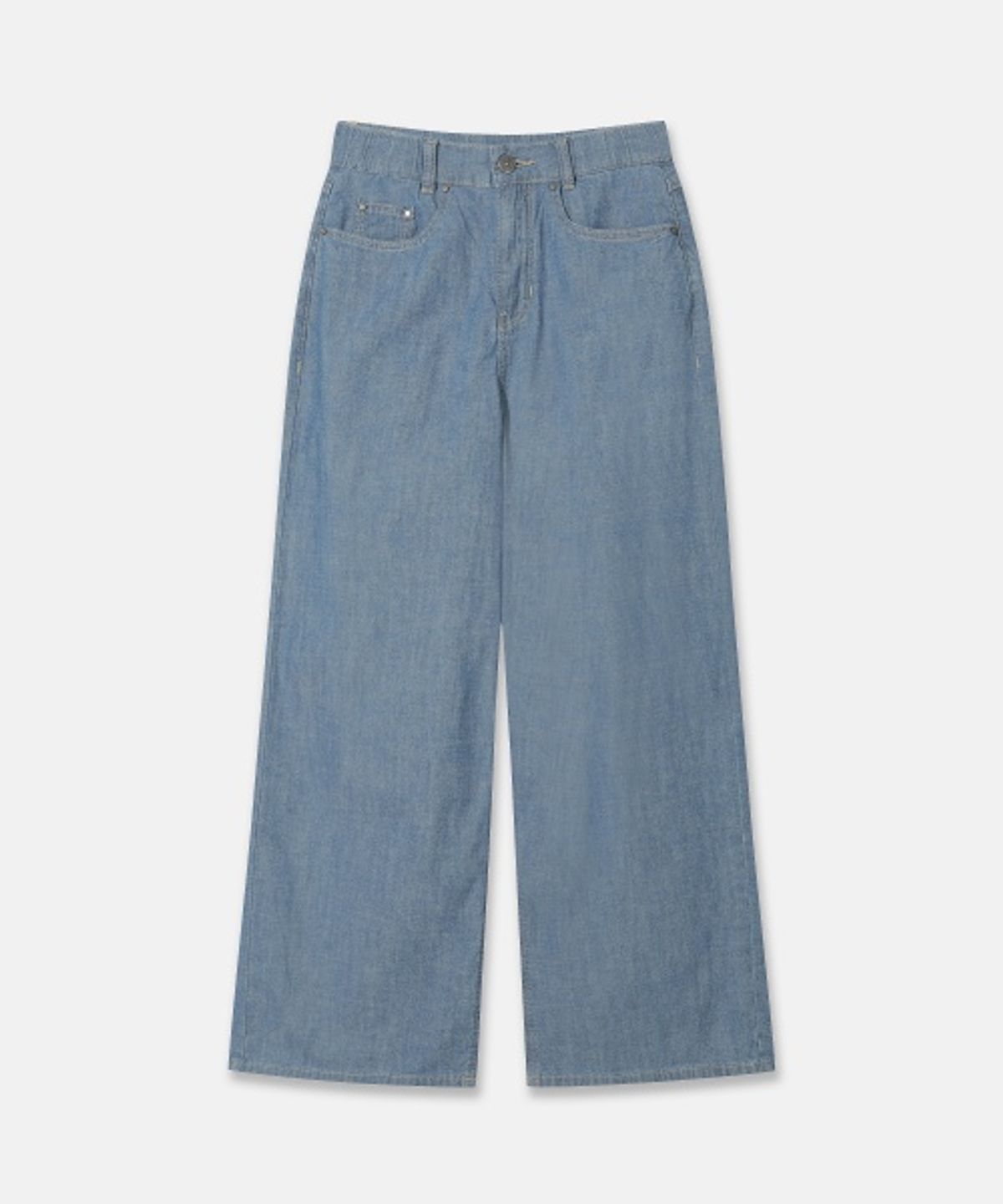 네파(NEPA) 7M41648 여성 뱀부 데님 와이드 핏 팬츠