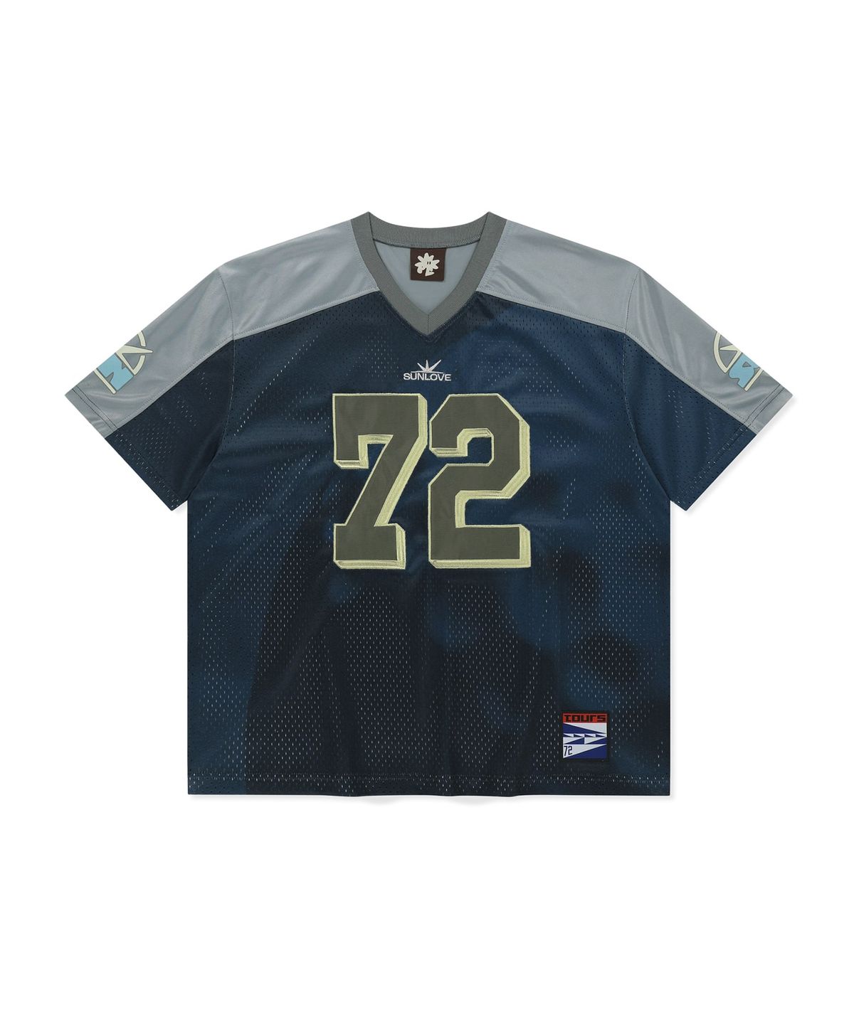 썬러브투어(SUNLOVETOUR) Sun Sport Mesh Tee Navy/Grey