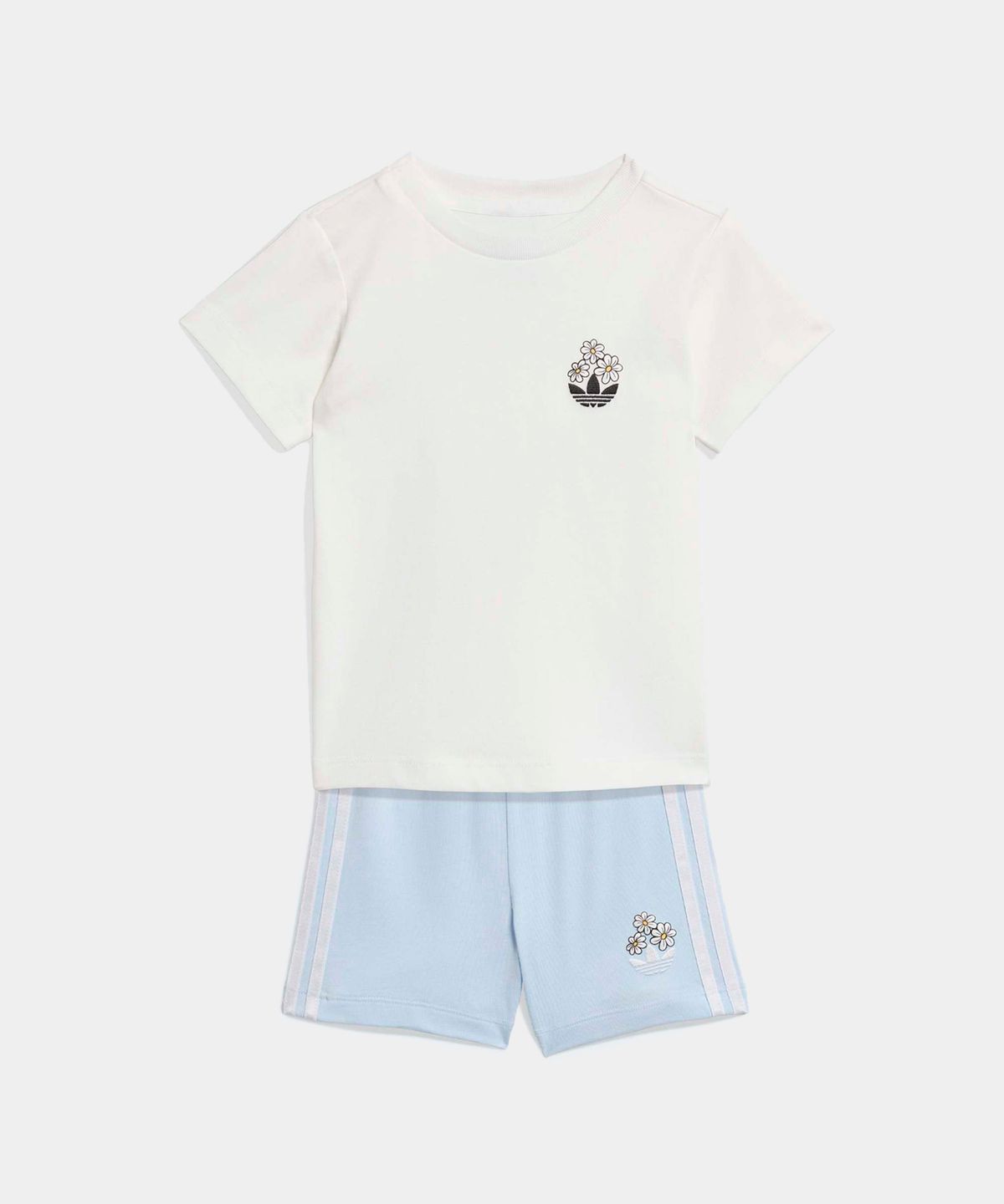아디다스 키즈(ADIDAS KIDS) 아디다스 X 디즈니 쇼츠 티셔츠 세트 인펀트 - 화이트 / KE0477