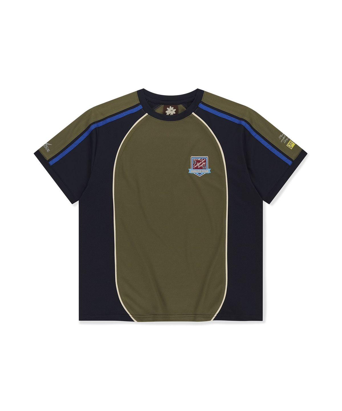 썬러브투어(SUNLOVETOUR) Track Jersey Tee Olive