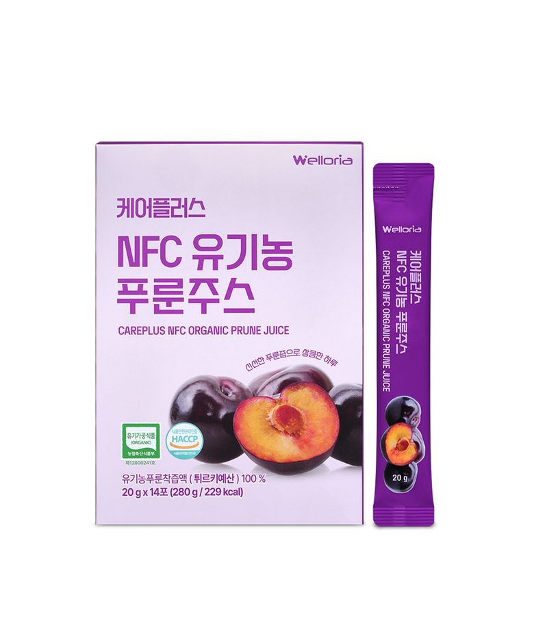 케어플러스 NFC 유기농 푸룬주스 1박스 (20g X 14포)