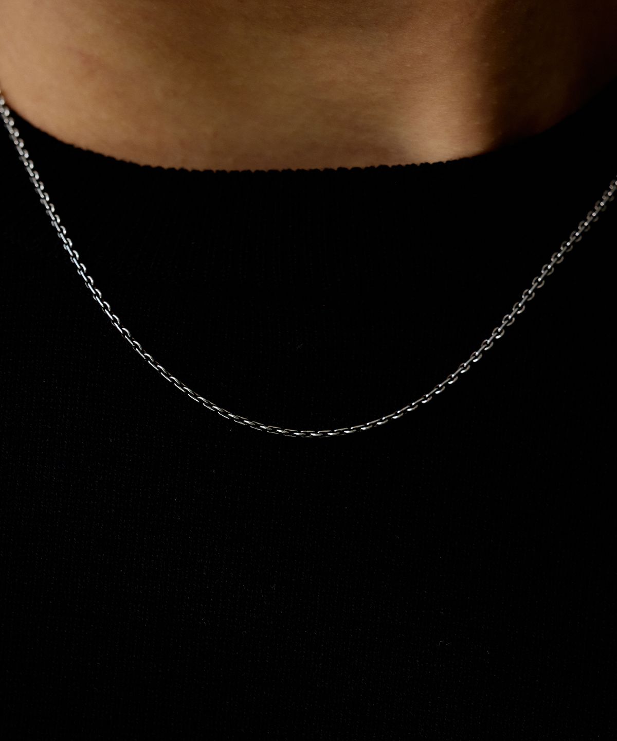 MUSINSA | SILVERTAG SIN-26SS10 925 Silver Dual Essential Necklace
