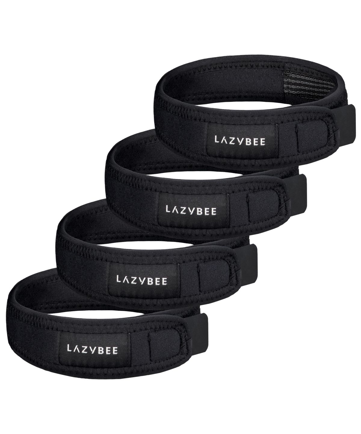 레이지비(LAZYBEE) [4PACK] 스킨 핏 듀얼 서포트 무릎보호대 (러닝 헬스 등산 스포츠)