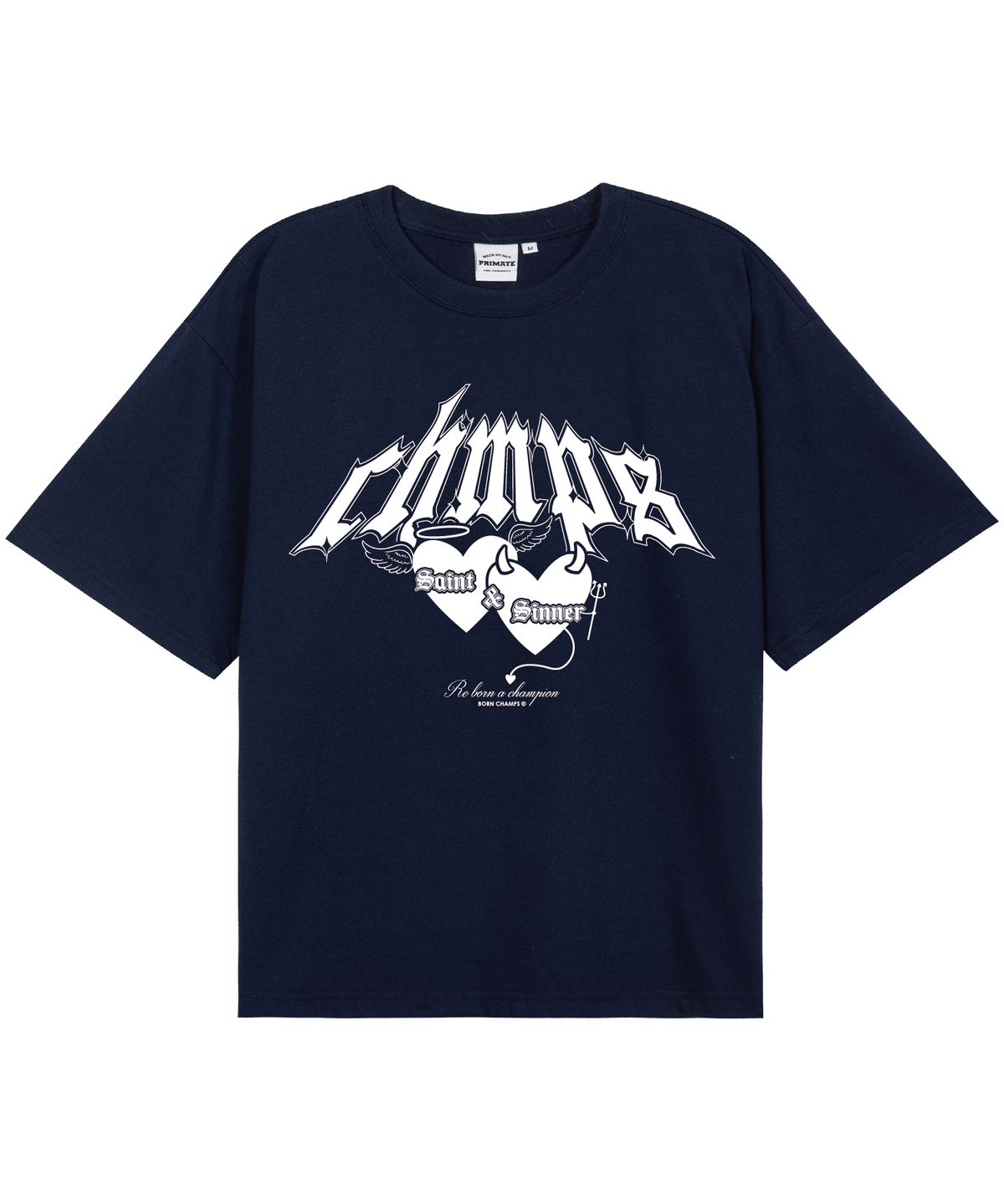 본챔스(BORN CHAMPS) [8 COLORS] DUALITY 오버핏 반팔티셔츠