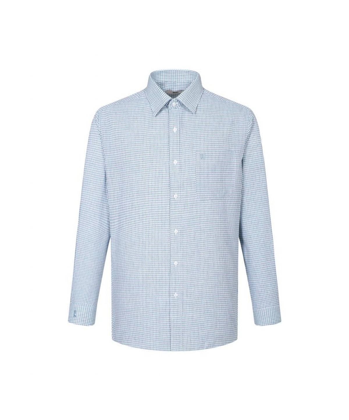 닥스셔츠(DAKS SHIRTS) 린넨혼방 마이크로체크패턴 드레스셔츠 레귤러핏_DLS2SHDL420E1