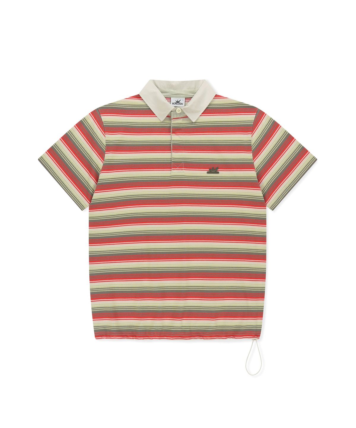 썬러브투어(SUNLOVETOUR) Striped Caddie Polo Red