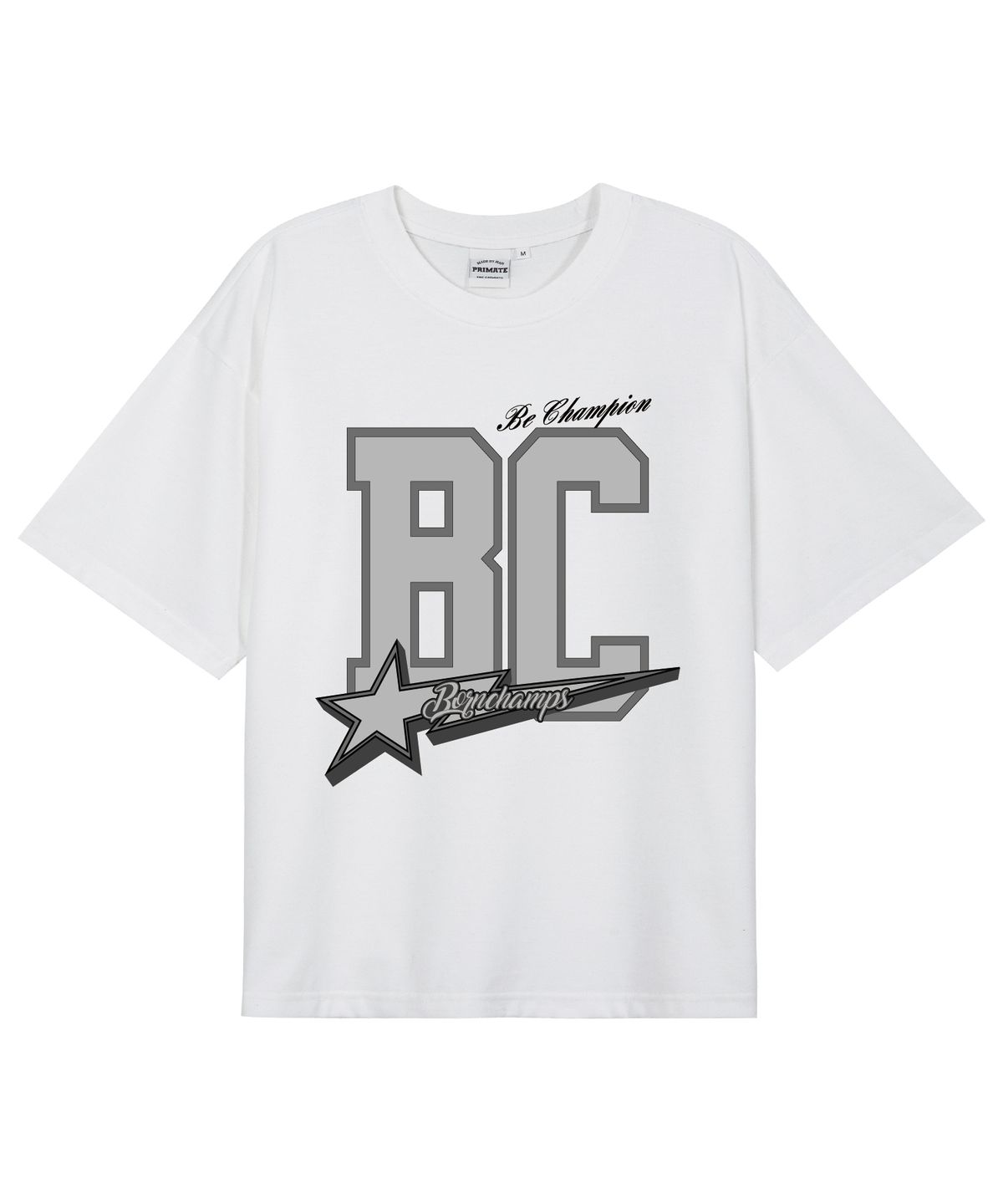 본챔스(BORN CHAMPS) [5 COLORS] CHMPS VARSITY 오버핏 반팔티셔츠