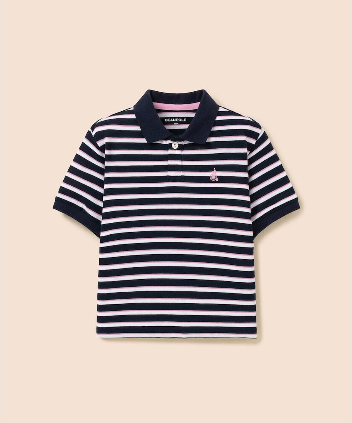 빈폴 키즈(BEANPOLE KIDS) 여아 멀티스트라이프 피케 티셔츠  네이비 (BI6442G02R)
