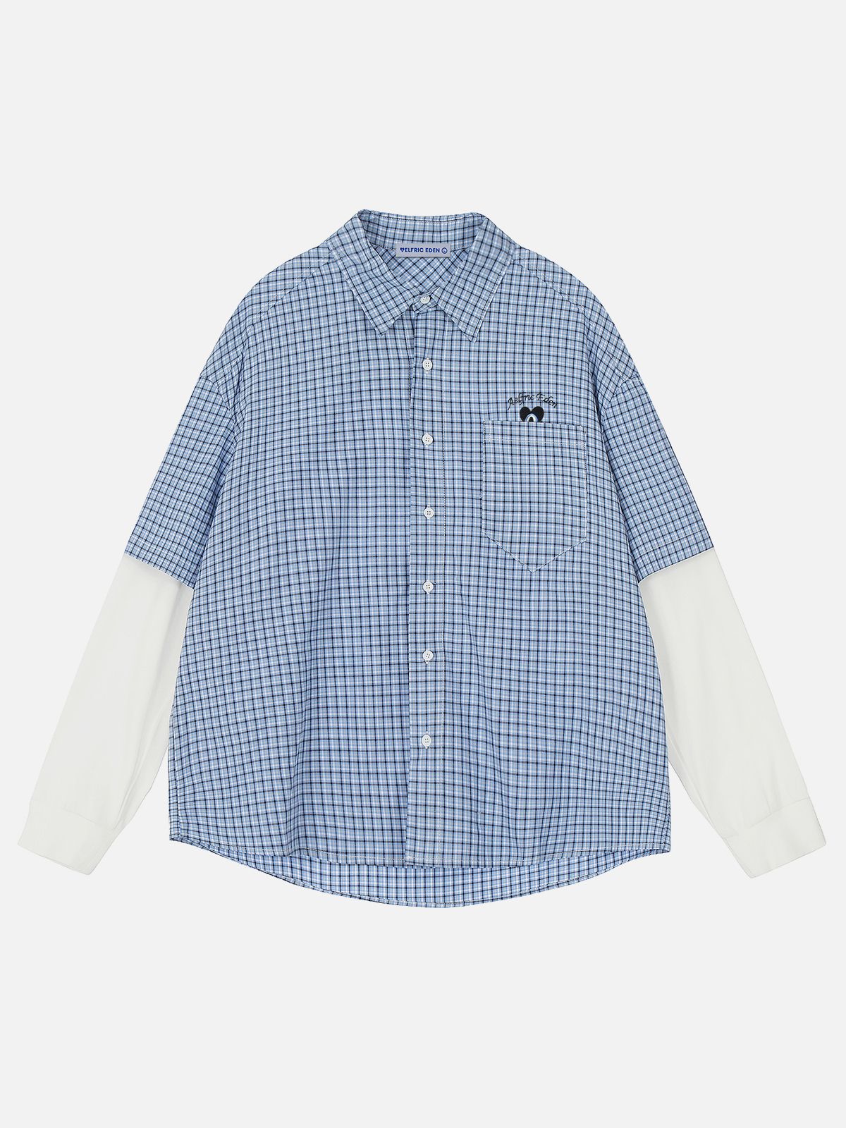 엘프릭 에덴(AELFRIC EDEN) Aelfric Eden Plaid Layered Long Sleeve Shirt 셔츠 01243A0572-BL