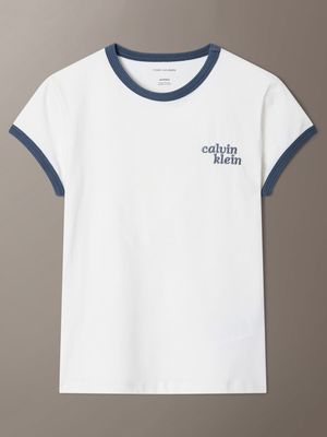 여성 슬림 로고 링거 티 47G803G YAS