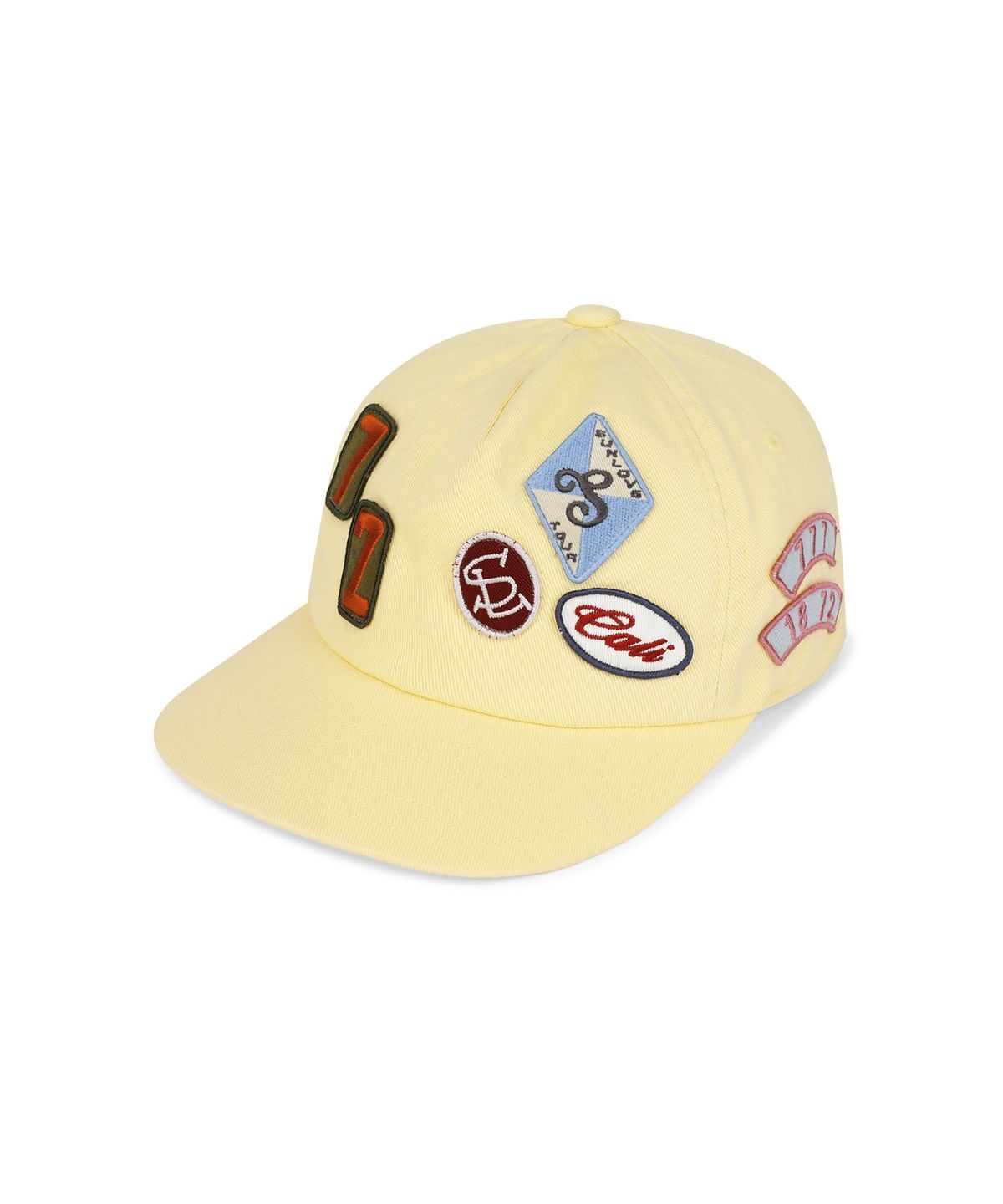 썬러브투어(SUNLOVETOUR) Multi Patch Trucker Cap Yellow