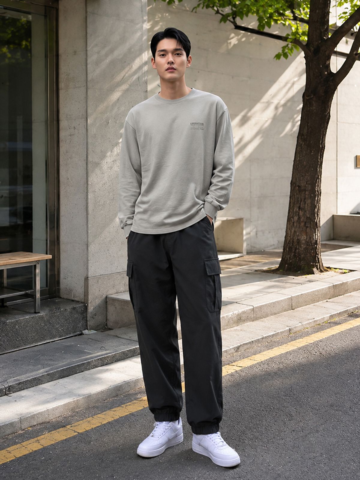행텐(HANGTEN) 공용 트리코트 조거팬츠_100(10570-038-402-41)