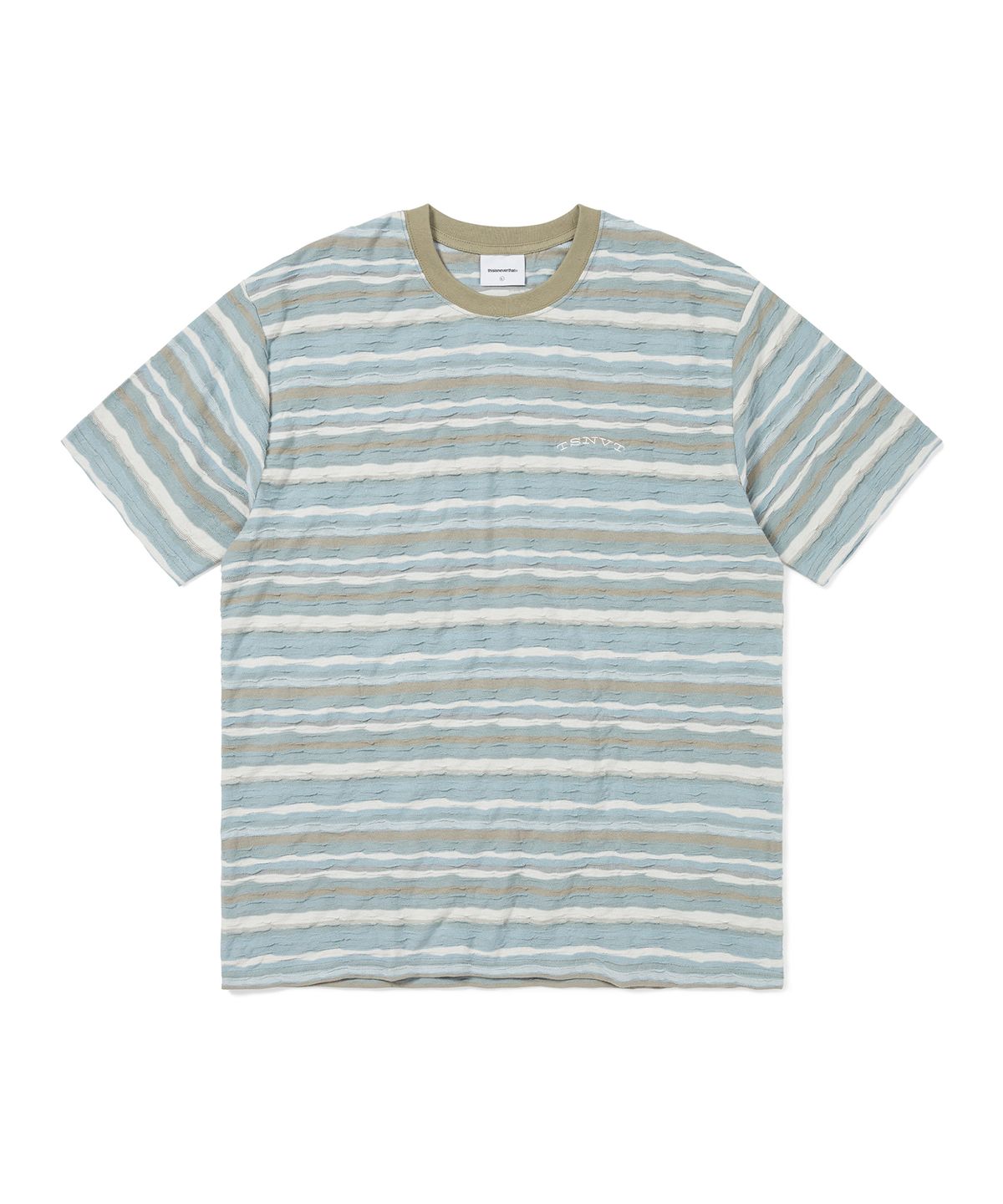 디스이즈네버댓(THISISNEVERTHAT) Wave Jacquard Tee Soft Blue