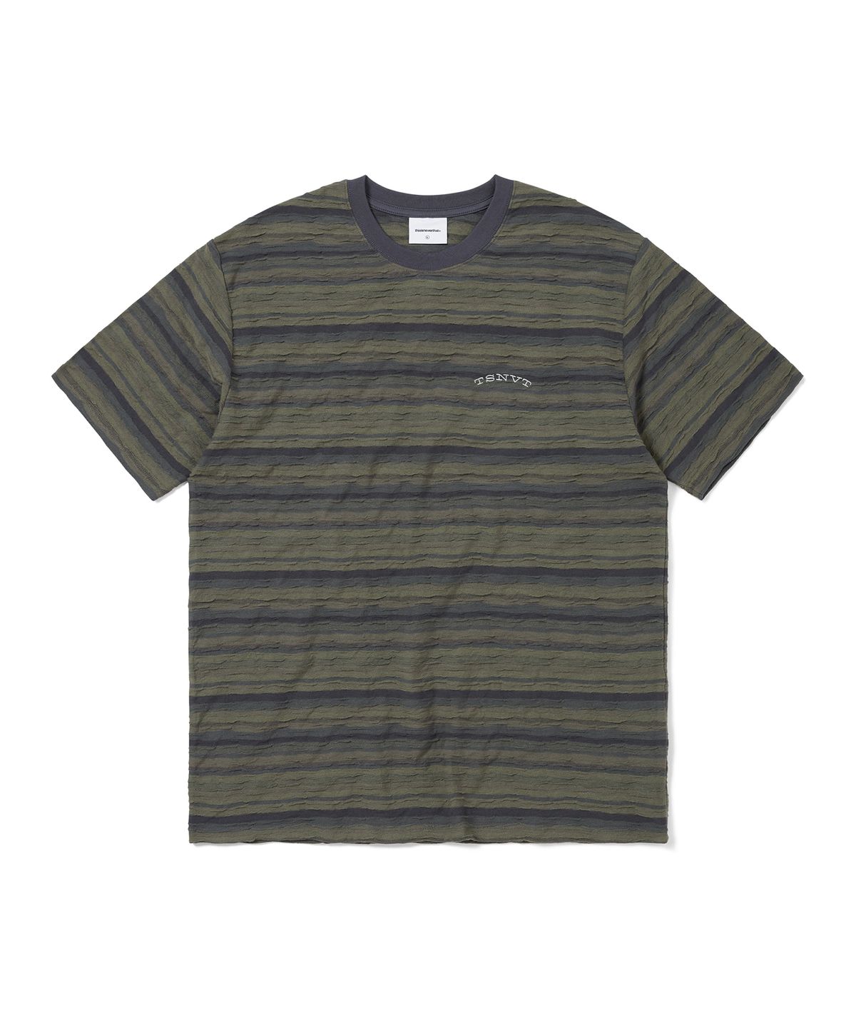 디스이즈네버댓(THISISNEVERTHAT) Wave Jacquard Tee Dark Purple