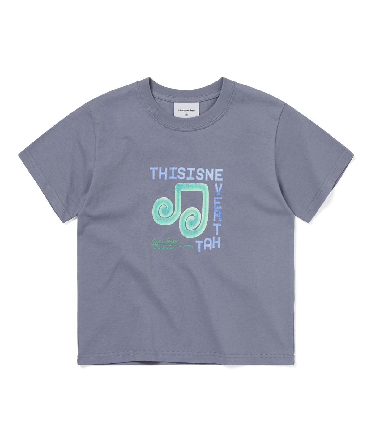 디스이즈네버댓(THISISNEVERTHAT) Spiral Note W Tee Purple Grey