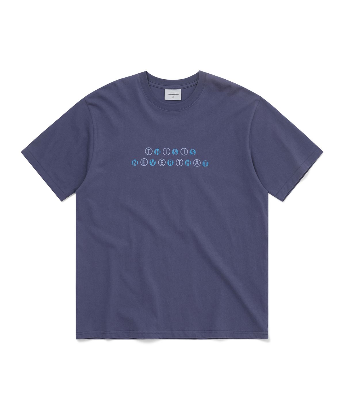 디스이즈네버댓(THISISNEVERTHAT) Orb Type Tee Violet Blue