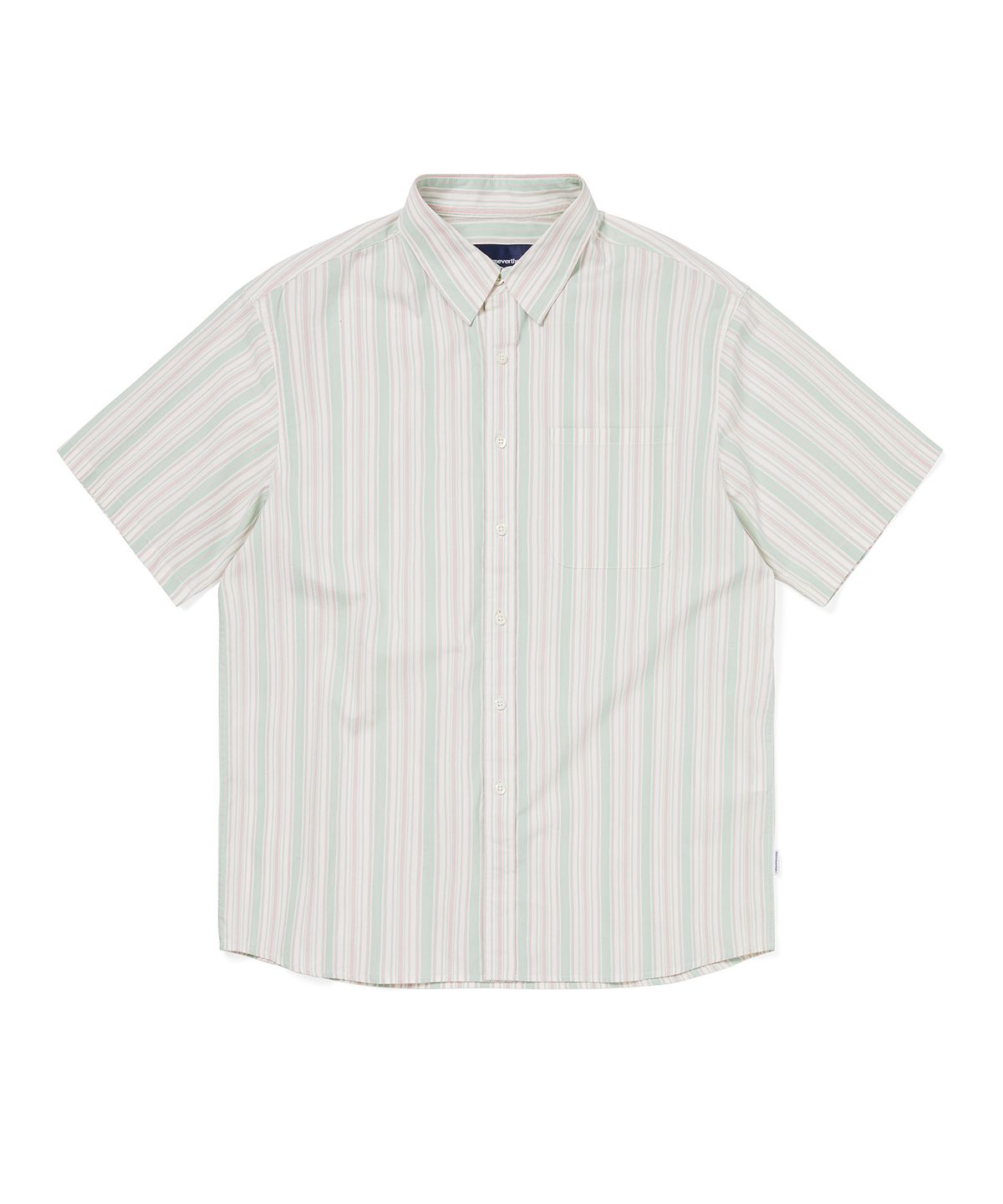디스이즈네버댓(THISISNEVERTHAT) Striped S/S Shirt Green