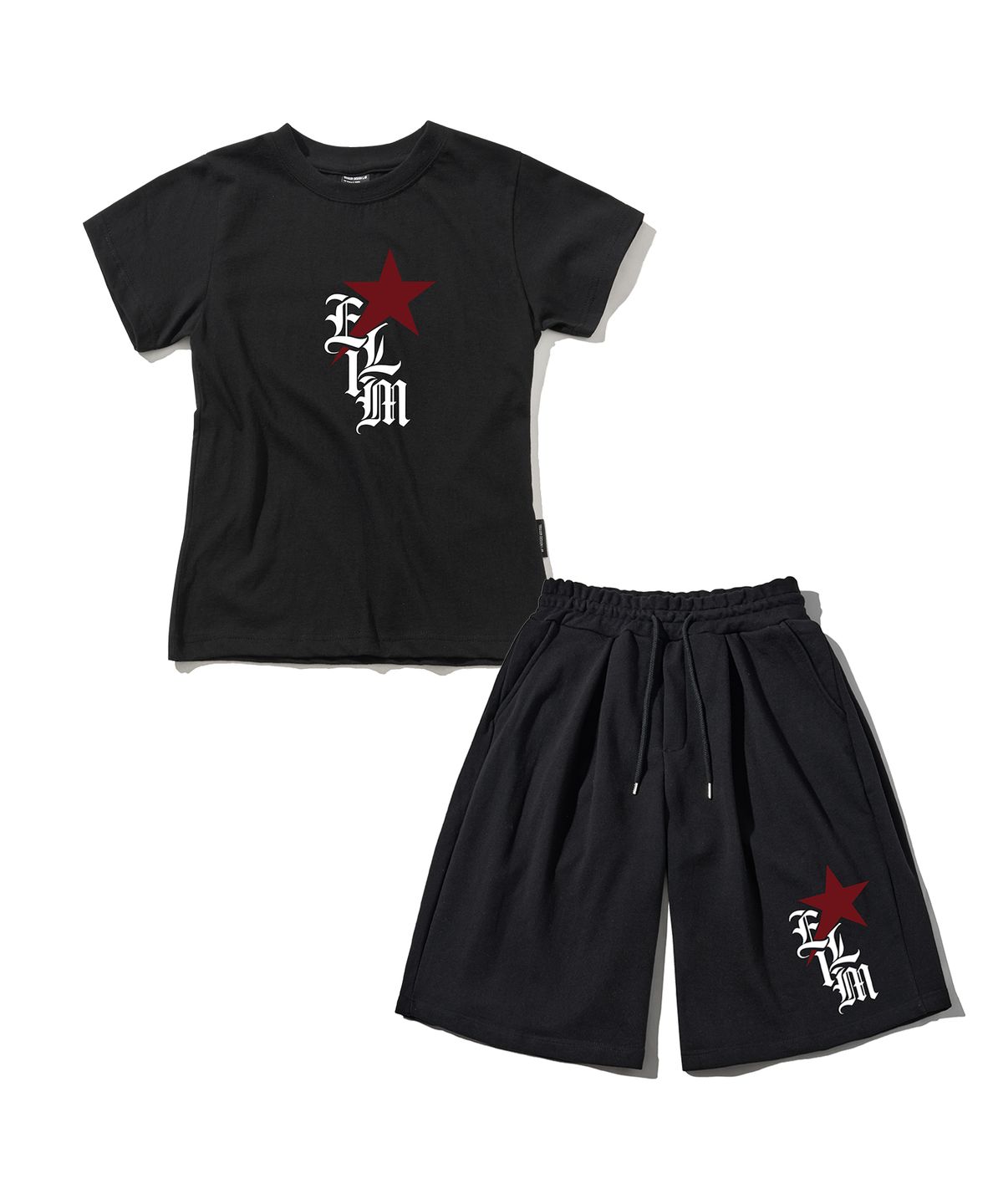 엘리메노(ELIMENO) [SET] EL 레드스타 슬림핏 버뮤다팬츠 2종 셋업 패키지