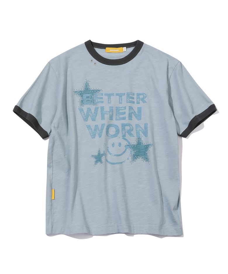 Better Smile T-shirt(GRAYISH BLUE)