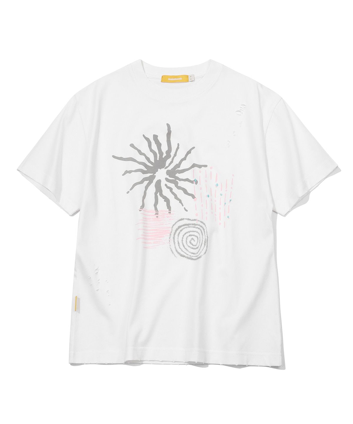 메인부스(MAINBOOTH) Signal T-shirt(WHITE)