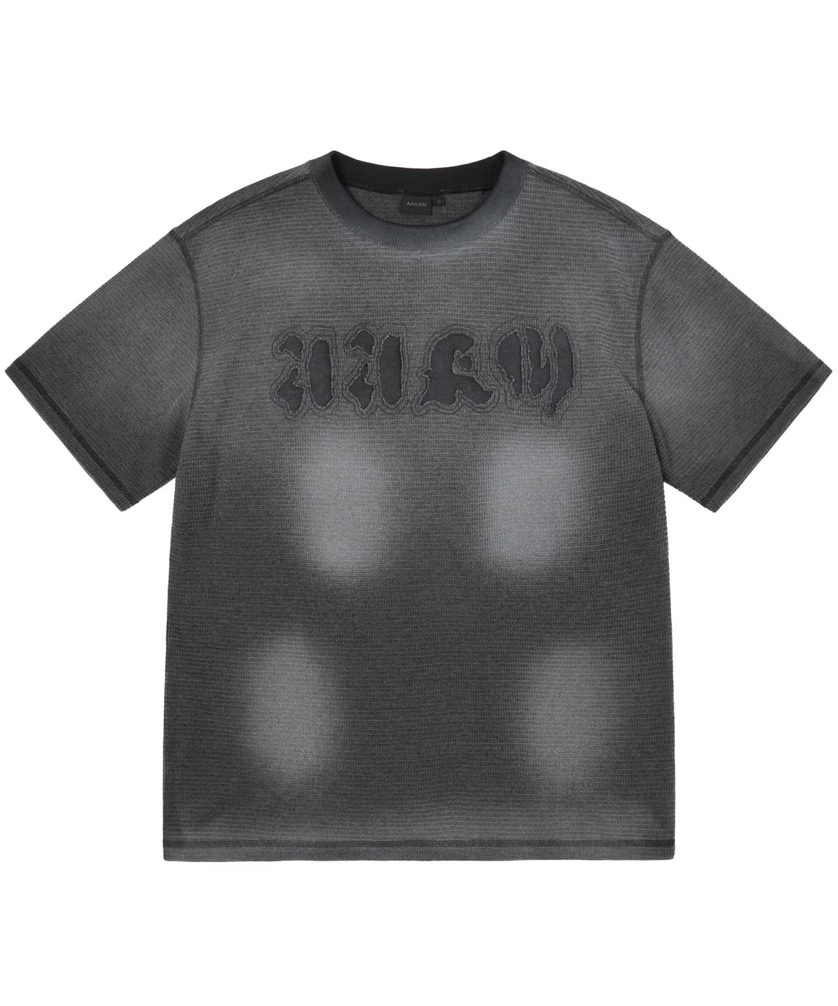 아캄(AAKAM) Reverse Patch Waffle Half Top (Dark Gray)