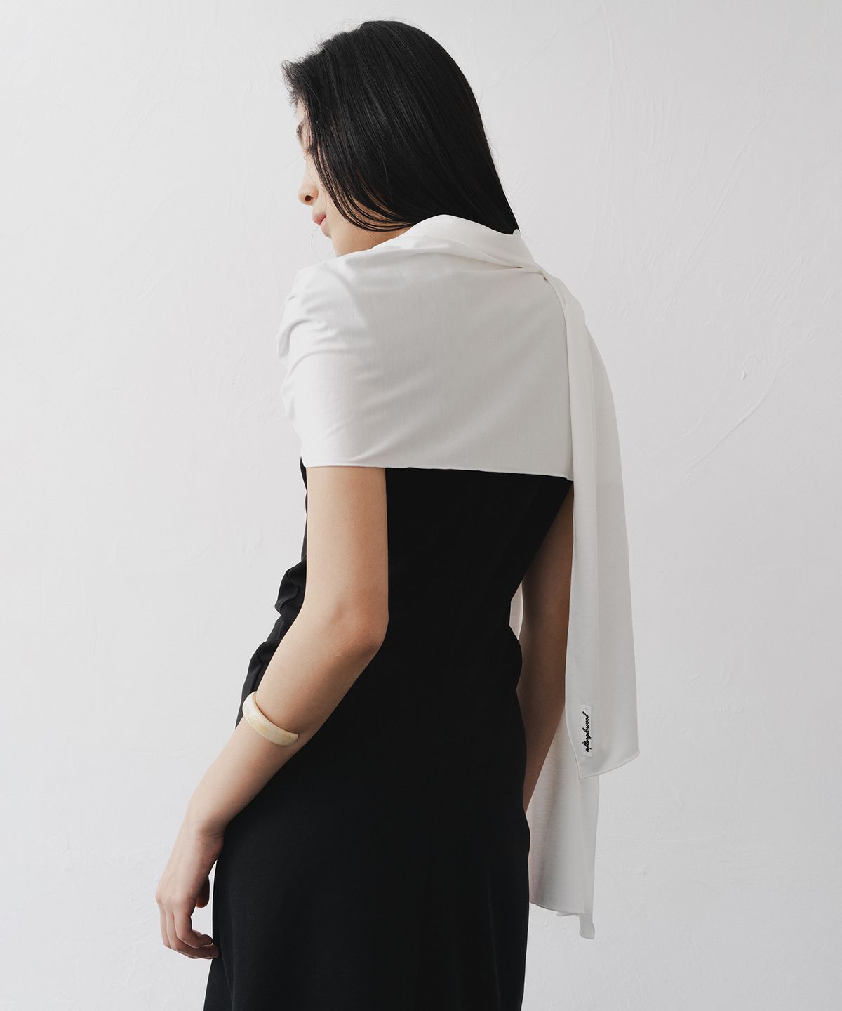 애프터글로울(AFTERGLOWOOL) Silket Modal Scarf-White