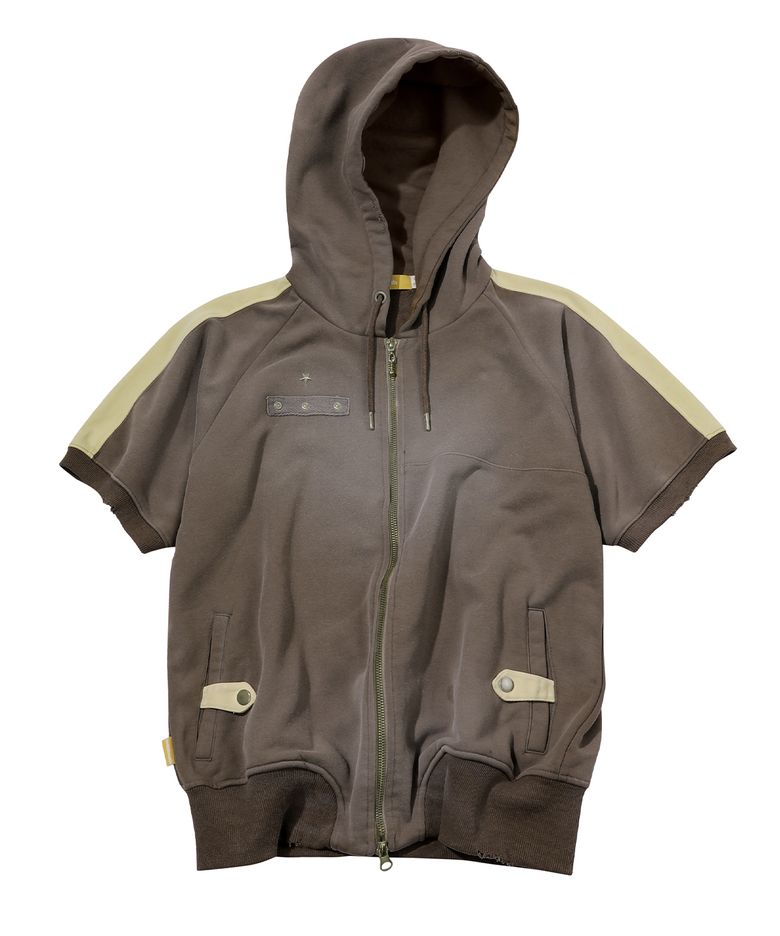 Chocolate Hood Zip-up(BROWN)