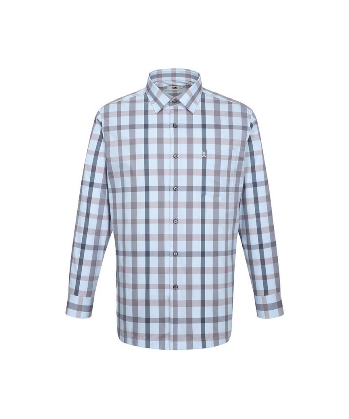 닥스셔츠(DAKS SHIRTS) 면혼방 미디움체크 캐주얼 스트레치 셔츠_DLP1SHCL141B1