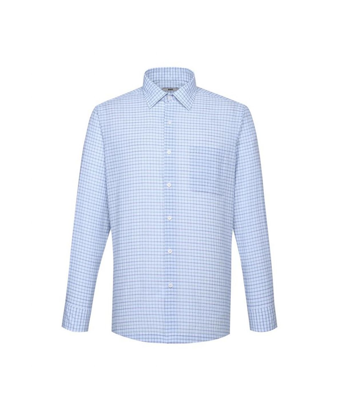 닥스셔츠(DAKS SHIRTS) 이지케어 린넨 마이크로체크 셔츠 레귤러핏_DLS1SHCL106B1