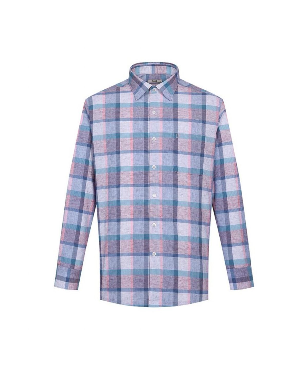 닥스셔츠(DAKS SHIRTS) 린넨혼방 라지체크 캐주얼 셔츠_DLS3SHCL131P1