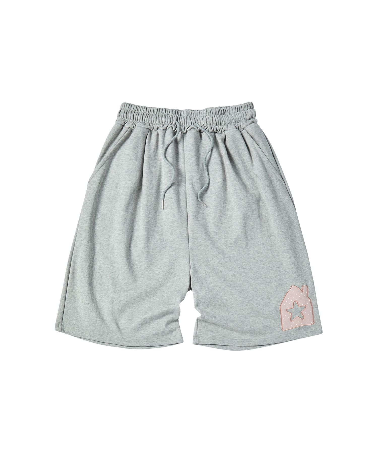 MUSINSA | COMONINOZ W HOME SWEAT SHORTS [GRAY]