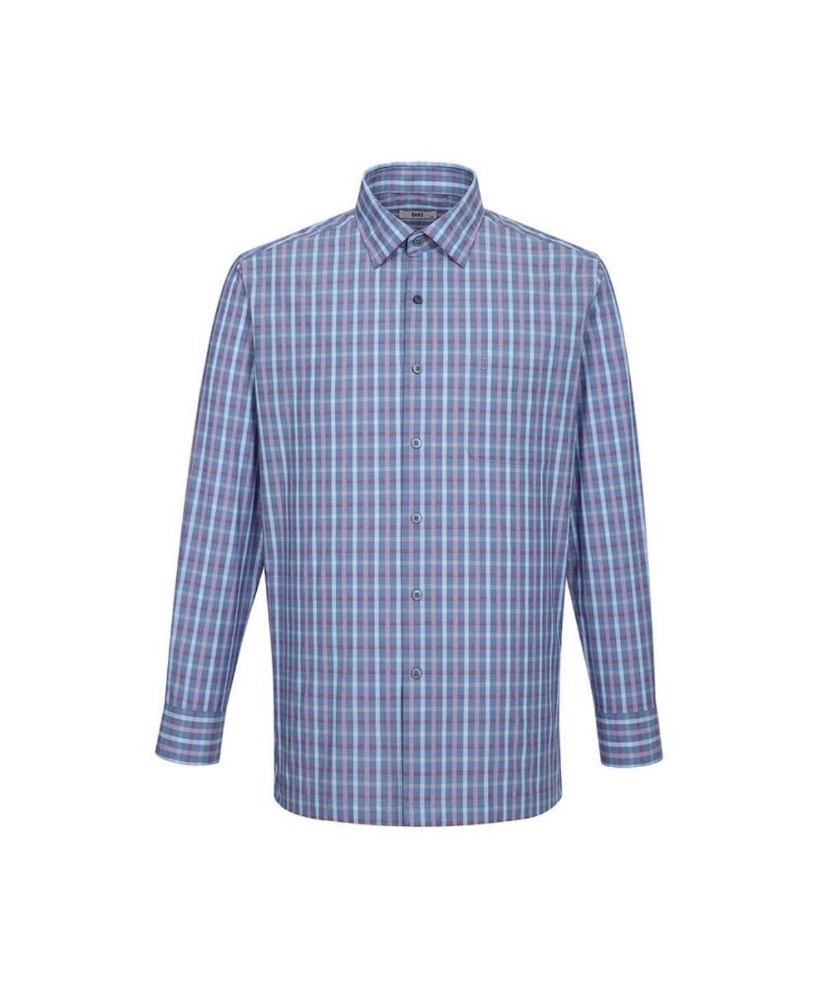 닥스셔츠(DAKS SHIRTS) 코튼혼방 스몰체크 셔츠 레귤러핏 블루_DLP2SHCL110B1