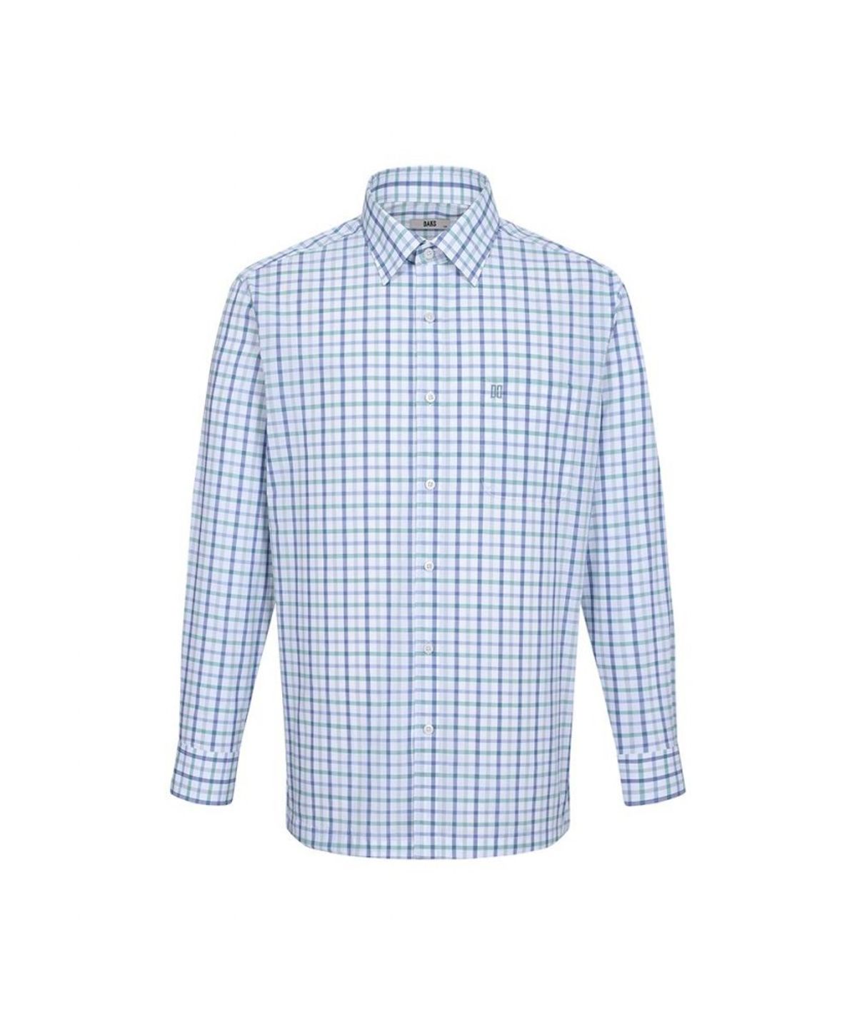 닥스셔츠(DAKS SHIRTS) 코튼혼방 스몰체크 셔츠 레귤러핏 화이트_DLP2SHCL110A1