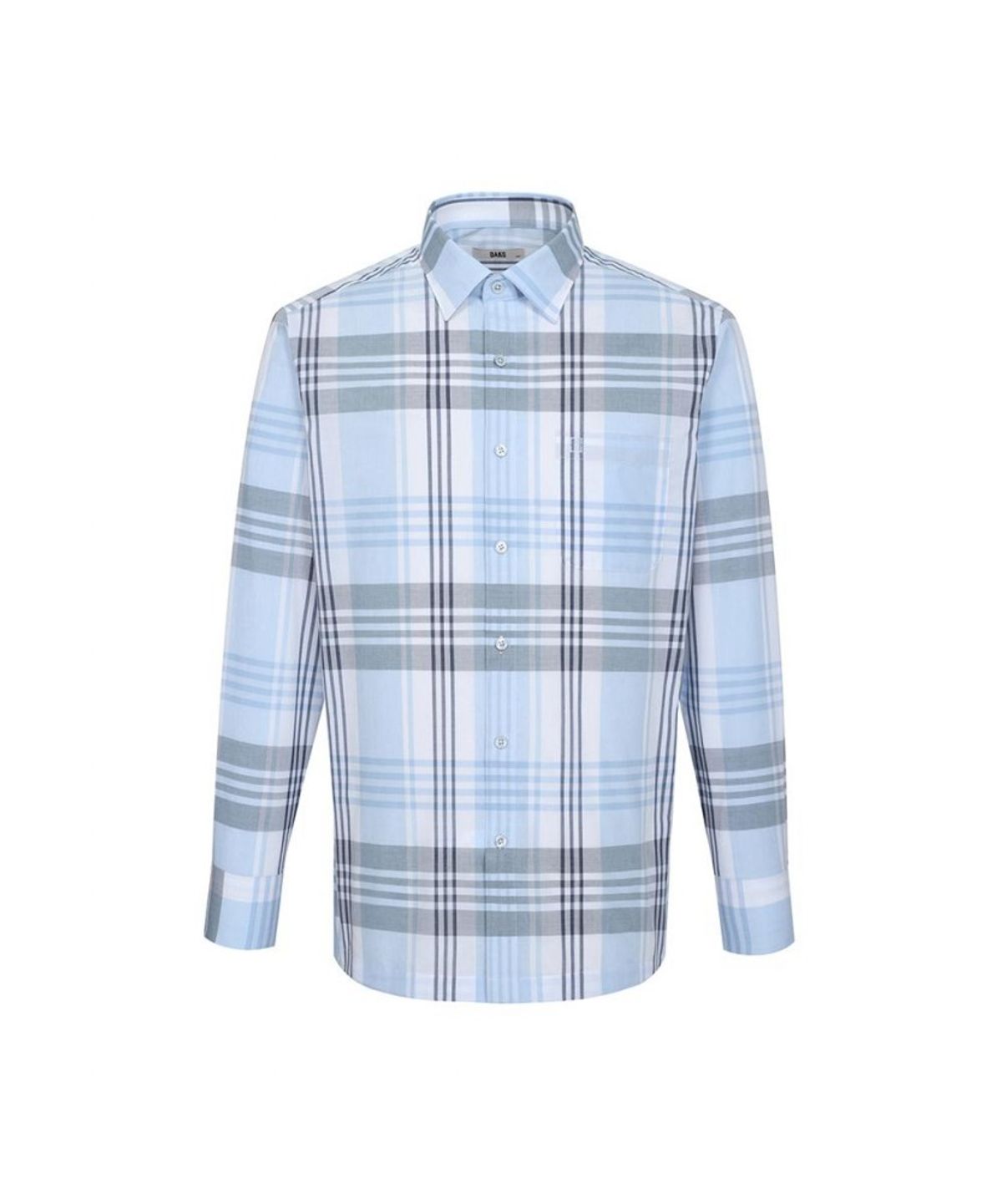 닥스셔츠(DAKS SHIRTS) 코튼혼방 스몰체크 셔츠 레귤러핏 블루_DLP2SHCL130B1