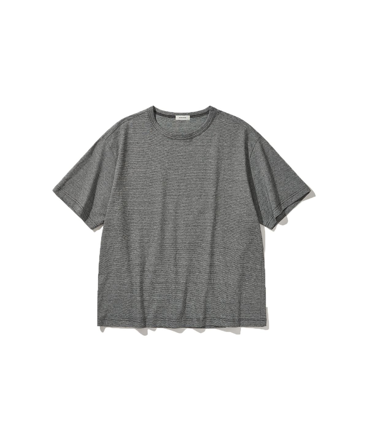 히즈핸더(HISHANDER) FINE STRIPE S/S TEE BLACK