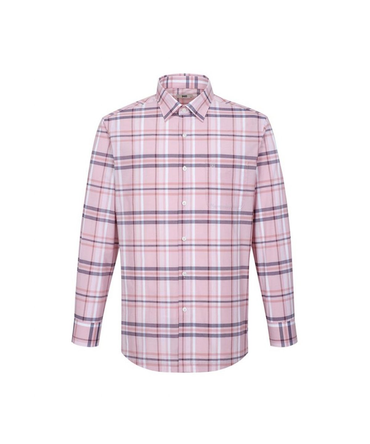 닥스셔츠(DAKS SHIRTS) 코튼혼방 미듐체크 셔츠 레귤러핏 핑크_DLP2SHCL120P1