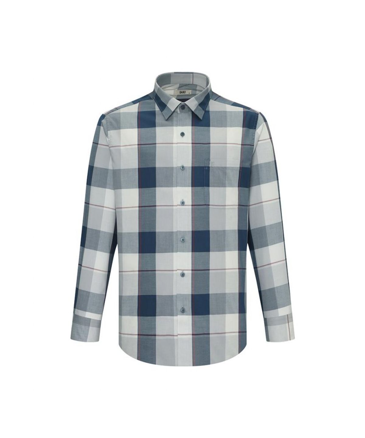 닥스셔츠(DAKS SHIRTS) 면혼방 빅 체크 캐주얼 셔츠 레귤러핏 그레이_DLA2SHCL143G1